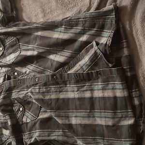 Men's XL Buckle Slim Fit Long Sleeve Shirt